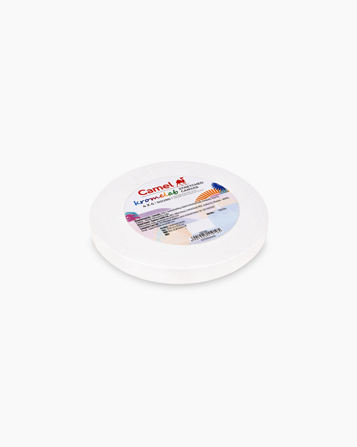 Camel Kromelab Round Stretched Canvas
